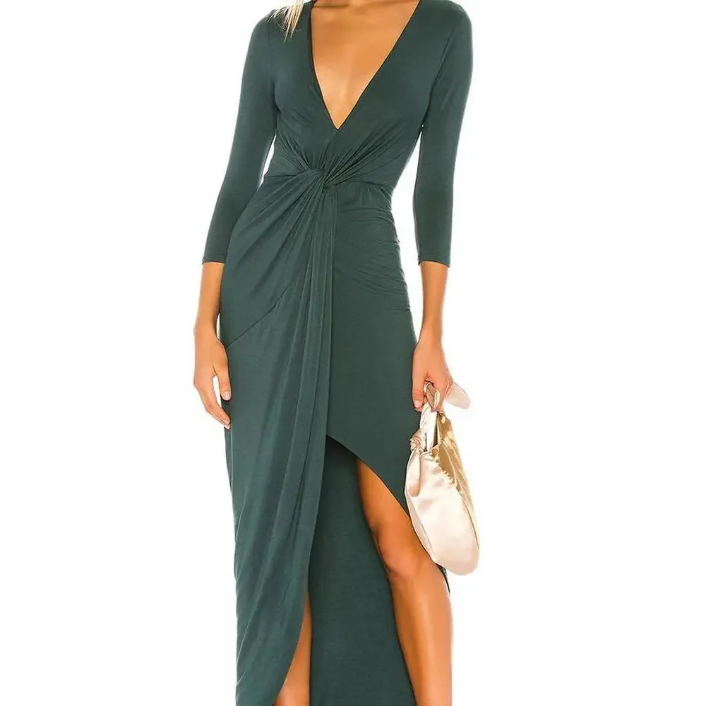 Lovers and Friends Sundance Maxi Dress in Everglade Green - Picture 1 of 4